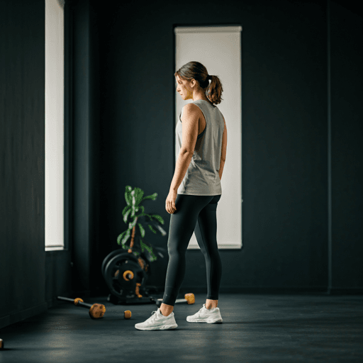 Person working out in a gym